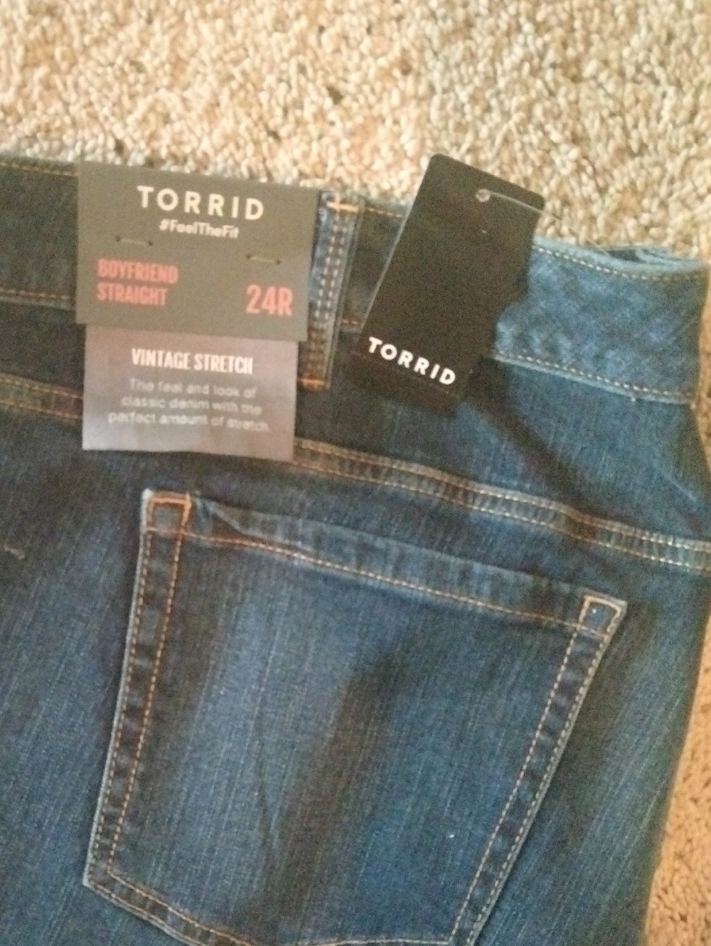 torrid Dark Blue Boyfriend Straight Jeans